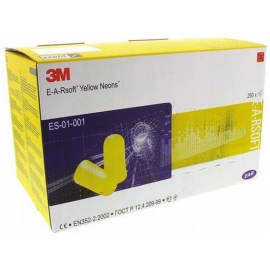 Zatyczki przeciwhałasowe stopery 3M EAR SOFT Yellow Neons ES-01-001 - 250 par