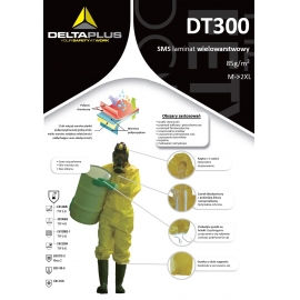 Kombinezon roboczy ochronny CHEMICZNY DT300 - NAJWYŻSZA OCHRONA