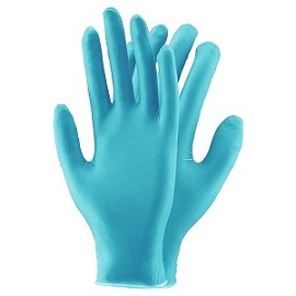 Rękawice ochronne z nitrylowi niepudrowane op. 100 szt. - rozmiar M
